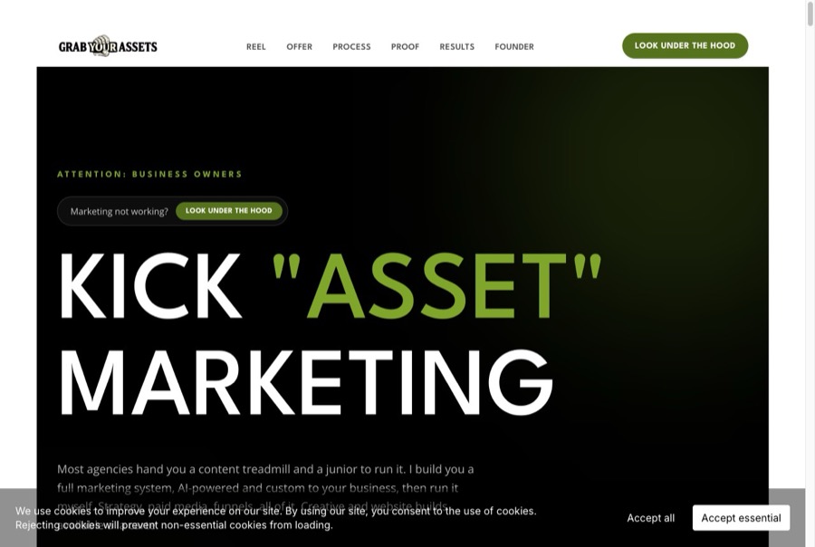 Grab Your Assets marketing site