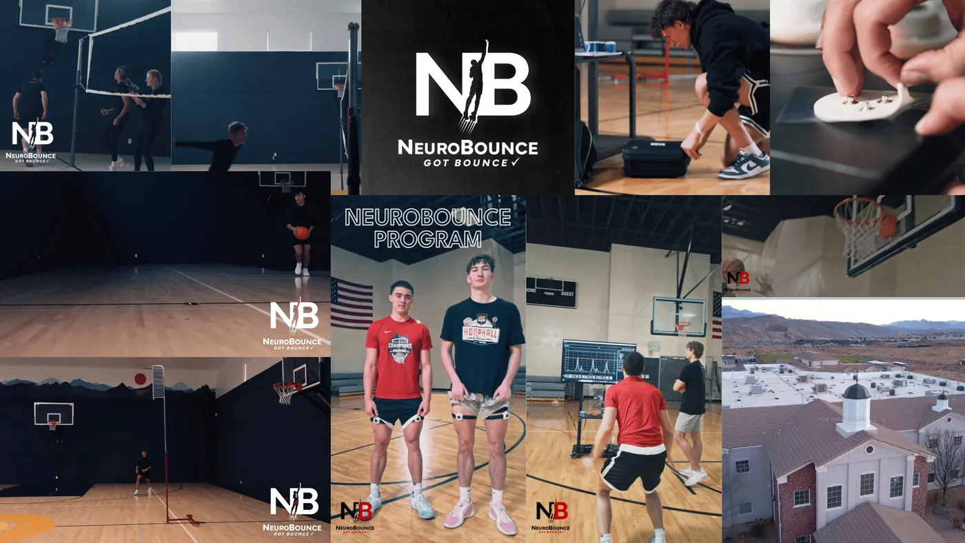 A frame from the Neurobounce sports performance campaign.